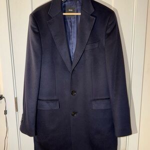 Slim fit Hugo Boss Dark Blue Navy Pure Cashmere ( COLOMBO pure Cashmere)